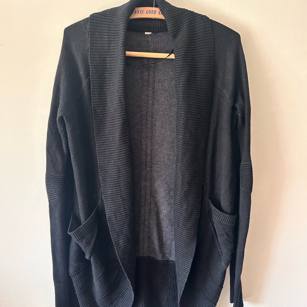 lululemon athletica Black Cardigan Sweater